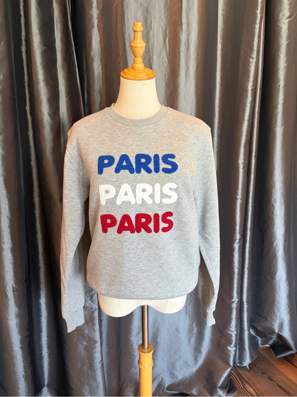 Eiffel Tower Gift Shop ‘PARIS PARIS PARIS' Crewneck Sweatshirt